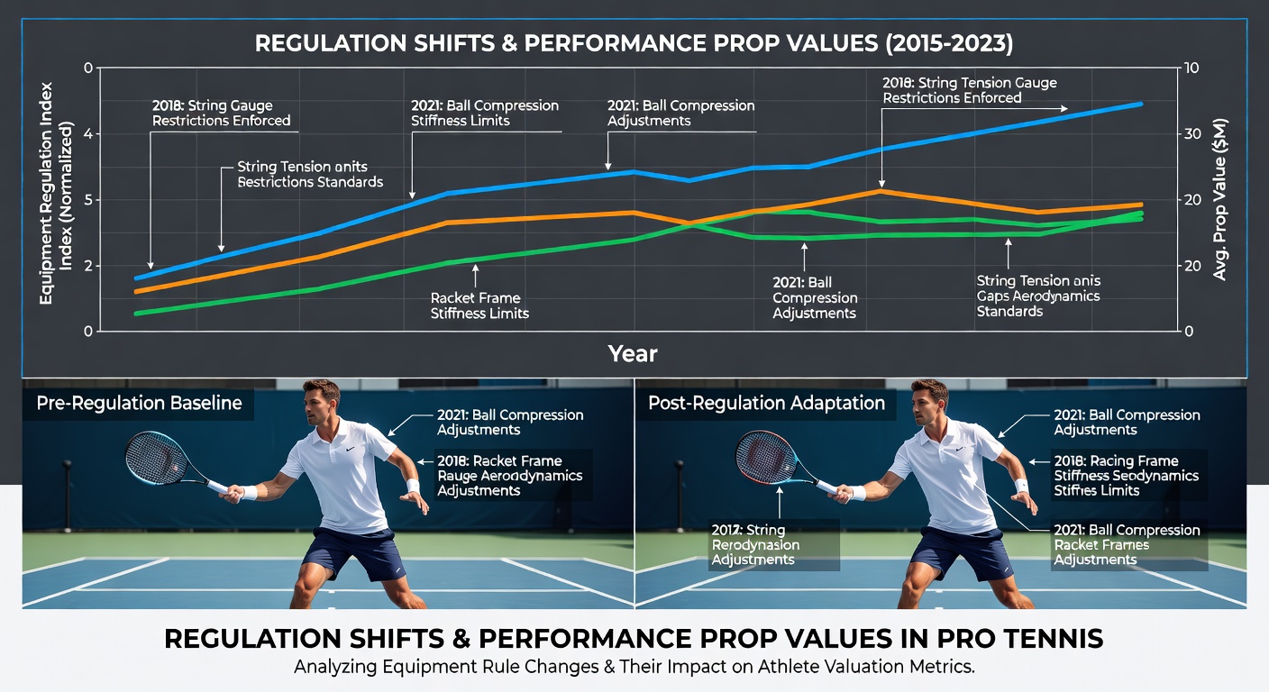 Tennis racket and ball equipment changes affecting professional match statistics