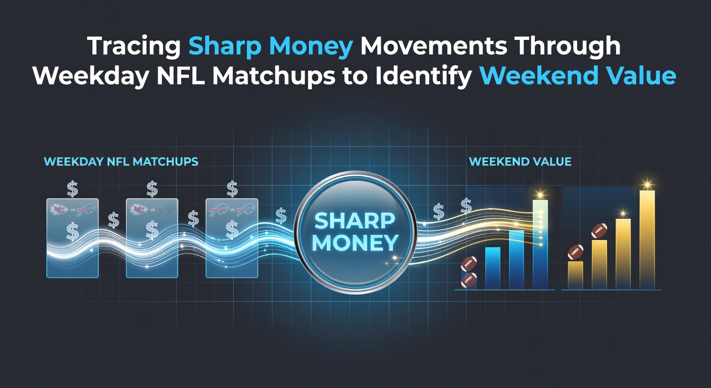 NFL betting analysts reviewing sharp money indicators from weekday games